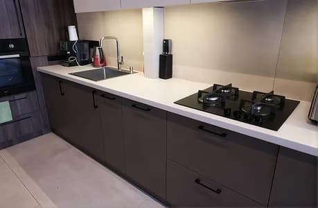 Depois: a mesma cozinha depois